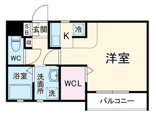 メゾンボヌールT・Y・C【1階】の間取り