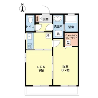 サニーモア大貫【2階】の間取り