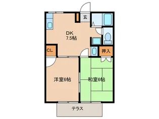 エクセレント白水ヶ丘【2階】の間取り
