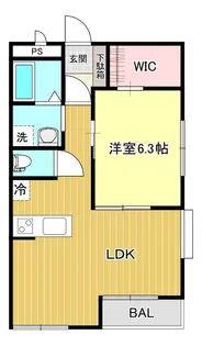 ドムス新白河II【2階】の間取り