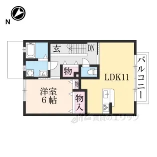 モンヴィーナスB棟【2階】の間取り