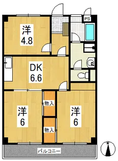 梶野マンション【3階】の間取り