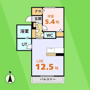 ダブルヴァーチュ【2階】の間取り