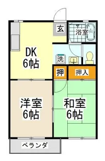 メゾンルミエールC【2階】の間取り