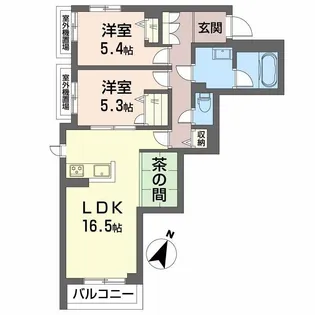 ShaMaison sanyo【3階】の間取り