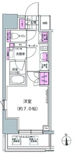 プレジリア東日本橋【8階】の間取り