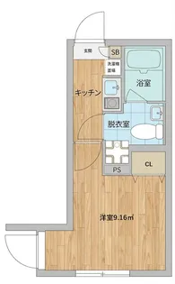 フラシア北赤羽【3階】の間取り
