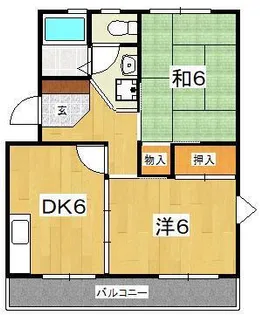 メゾンOZAWA(蓮正寺)【2階】の間取り