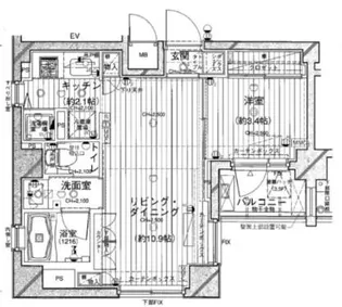 ダイナシティ糀谷【4階】の間取り