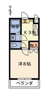 フラットあさひ【1階】の間取り