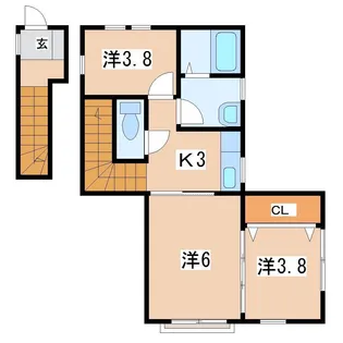 コーポ恵【2階】の間取り