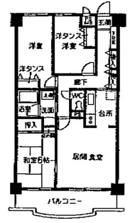 ブライトン所沢【3階】の間取り