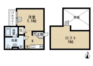 CLOUD鳳(クラウドオオトリ)【2階】の間取り