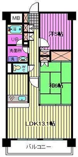 プリムベール南浦和【4階】の間取り