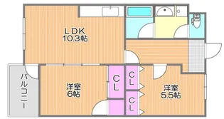 ガレリア21 II【2階】の間取り