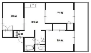 セジュール巽B【2階】の間取り