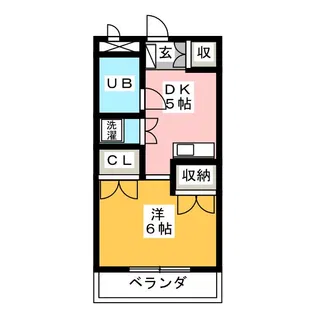 園山ハウス【3階】の間取り