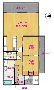 カーサ嘉数【2階】の間取り