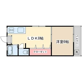 南台コーポ【2階】の間取り