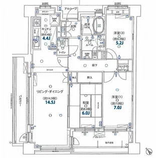 グランフォセット新白河【2階】の間取り
