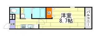 フジパレス新喜多【3階】の間取り