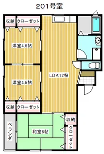 ルピナス7【2階】の間取り