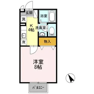 セジュールたかなわII【2階】の間取り