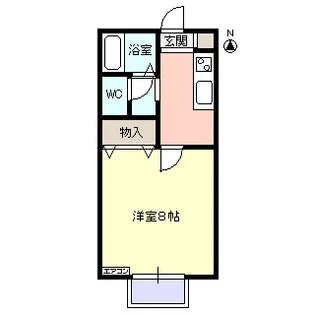 フルース ベルグA棟【2階】の間取り