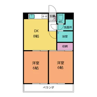 プランドールNI【5階】の間取り