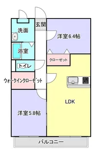 茨城県神栖市大野原4【マンション】の間取り