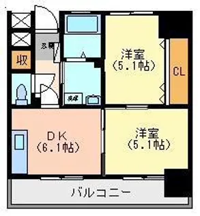 コムズ細江町【2階】の間取り