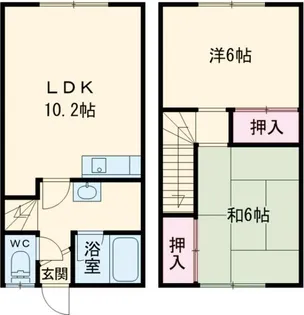 2LDKの間取り画像