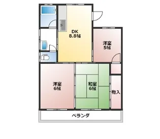 メゾンド長友【2階】の間取り