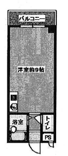 箕面コウメイハイツ【4階】の間取り