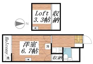 ヨーロピアン市小路【2階】の間取り