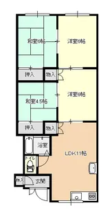 メロウ B棟【1階】の間取り
