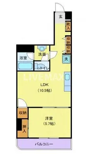 プラーズ長洲【6階】の間取り