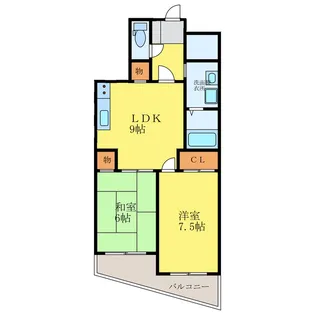 エグゼ古川【6階】の間取り