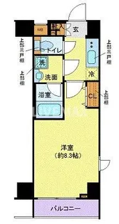ガリシアレジデンス芝公園【2階】の間取り