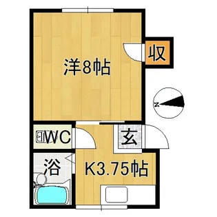 メゾンドセリバ【2階】の間取り