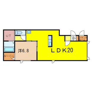 メゾンあきつきばし【2階】の間取り
