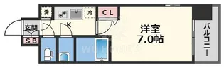 大阪府大阪市福島区鷺洲2【マンション】の間取り
