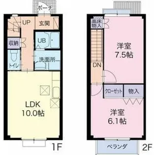静岡県袋井市浅羽【一戸建】の間取り