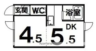 ノースパレスV【1階】の間取り