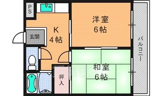 三熊ハイツ渚7号【1階】の間取り