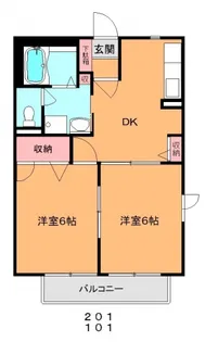 カーサモニーレ【1階】の間取り