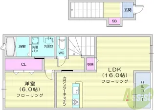 カーサ セレノ【2階】の間取り