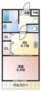サンオーシャン【1階】の間取り