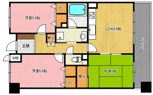 プレラにしのみや【9階】の間取り