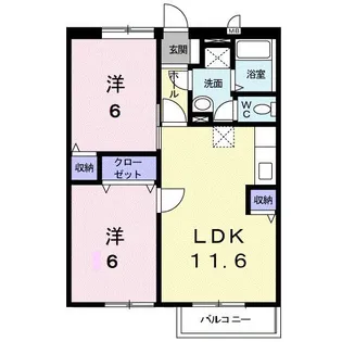 サニーヒル.ゴン【1階】の間取り